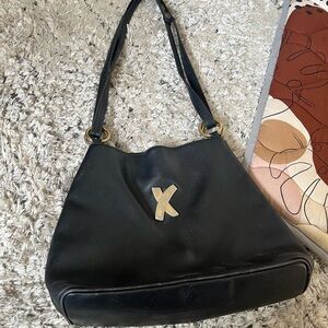 Vntg Paloma Picasso Leather Shoulder Bag